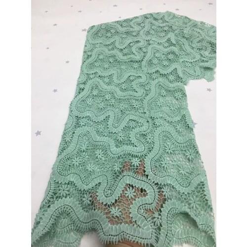 New African Tulle French Guipure Cord Lace Fabric 2021 High Quality Embroidery Nigeria Lace Fabric For Wedding Dress VXZ4989