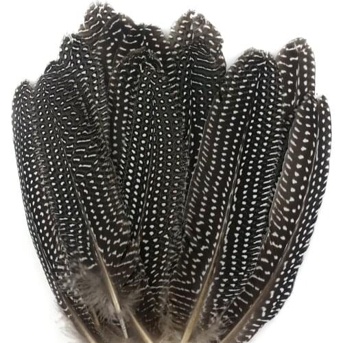 Wholesale 100Pcs/Lot Natural Pearl Chicken Spotted Pheasant Feathers for Crafts 15-20CM 6-8" Wedding Feathers Decoration Plumas