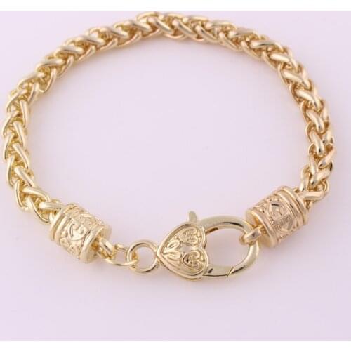 Wholesale gold color Wheat Link Bracelet
