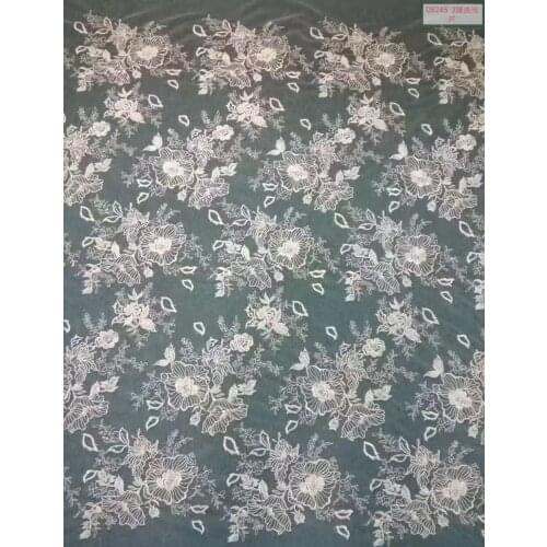 Wholesale Embroidery Lace Wedding Dress Fabric Nigerian Tulle Textile African Trimming Lace 10 Yards/ lot