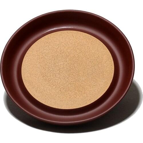 ★ore purple sand teapot holder two color open piece dry bubble pan clear water mud section mud is simple and practical