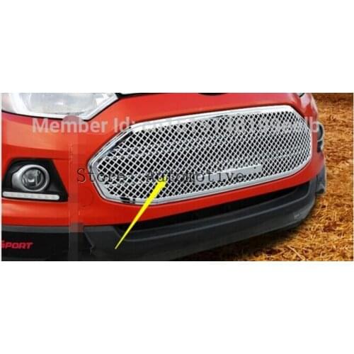 ABS Car front bumper Mesh Grille Around Trim Racing Grills Fit For ford Ecosport 2013 2014 2015