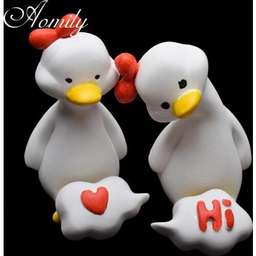Amoliy Couple Duck Silicone Mold Love Fondant Cake Mold Diy Aromatherapy Mold Cake Molds Baking Chocolate Cake Mould Kitchen
