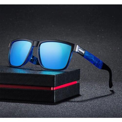 Ywjanp Brand Design Polarized Sunglasses Men Driver Shades Male Vintage Sun Glasses For Men Spuare Mirror UV400 Oculos
