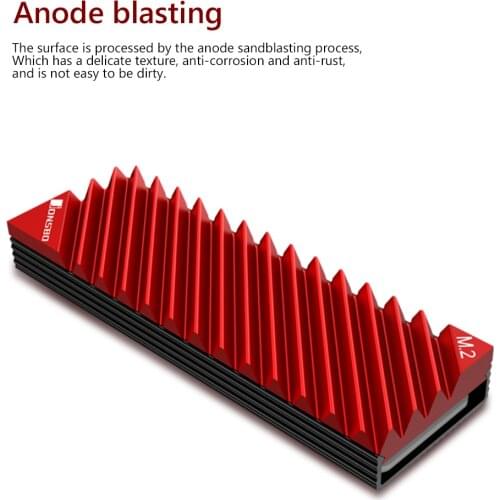 M.2 SSD NVMe Heat Sink Heatsink M.2 2280 SSD Hard Disk Aluminum Heat Sink Radiator Thermal Pad for Desktop PC Thermal Gasket