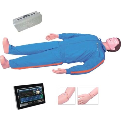 Advanced CPR Simulator Tablet Wireless Training Model First Aid Operation Manikin