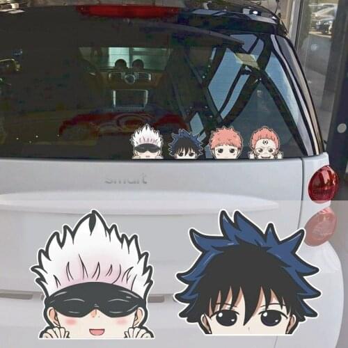Japanese Anime Spell Back To Battle Car Decor Jujutsu Kaisen Car Sticker Anime Car Accessories Home Decorative