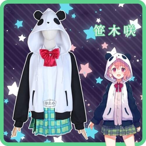 YouTuber VTuber Gamers Sasaki Saku Uniform Dress Suit Cosplay Costume Halloween Outfit For Women New 2020