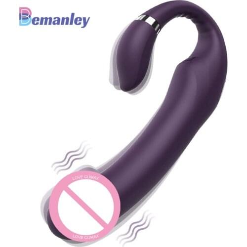 Female Vibrator Two-in-one Masturbation Massager Dildo Double Vibration Motor G-spot Stimulation Stick Girls Erotic Sex Toys