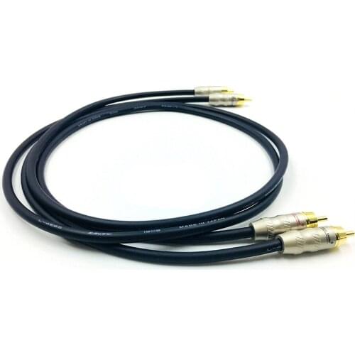 1 Pair HI-End L-4E6S Audio Cable RCA connector wire HIFI RCA Cable RCA Male to Male Audio Cable