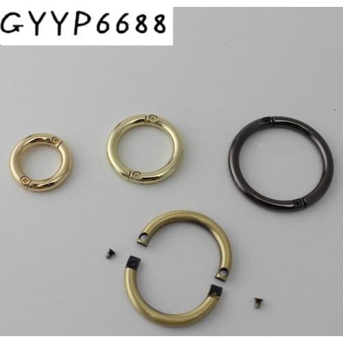 10pcs 50pcs High qualityMetal Detachable Openable Removable Handbag Leather Shoulder Hand Bag Purse Strap Belt Web Screw O Ring