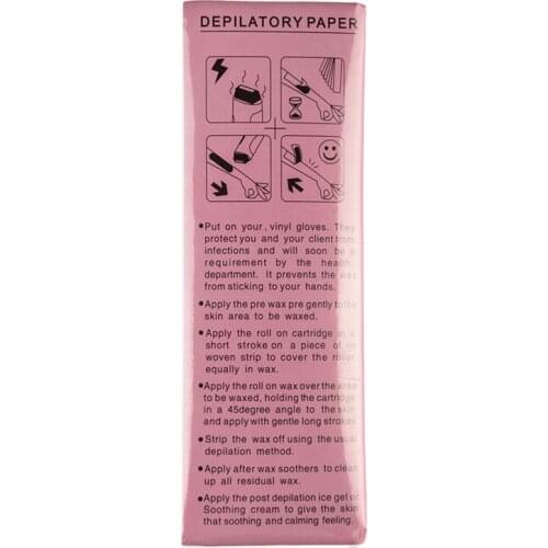 100 Pieces Body Depilatory Wax Strips Hair Removal Nonwoven Epilator Paper Roll Waxing