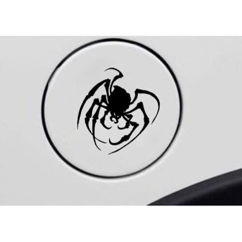 12CM*13CM Strong Spider Vinyl Car Sticker Decal Black/Silver C19-0205