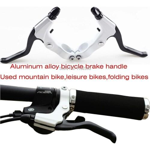 2015 Bicycle Disc Brake mountain Bike Brake handle Crank Levers MTB BIKE handlebar Calipers disc brake pads Free shipping SCS018