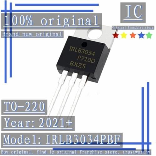 2021+ 100% Brand new original 10PCS IRLB3034PBF IRLB3034 TO-220 40V 195A N-channel FET