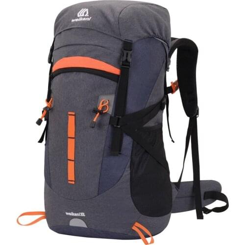 50L Hiking Cycling Backpack Men Camping Mountaineering Pack Outdoor Sports Travel Rucksack Breathable Night Reflection Backpacks