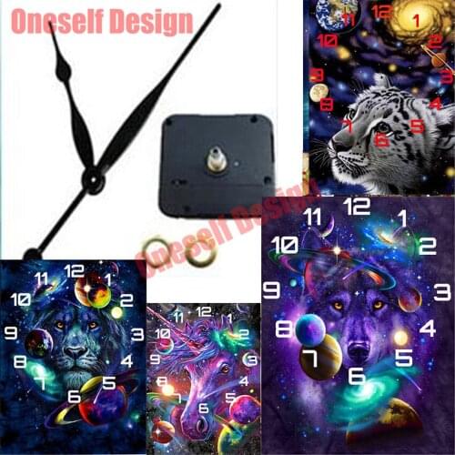 5d diamond mosaic sale Starry cat clock 5d diamond painting full square/round magic flower clock diy diamond embroidery full set