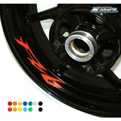 8 X CUSTOM INNER RIM DECALS WHEEL Reflective STICKERS STRIPES FIT YAMAHA FZ 6