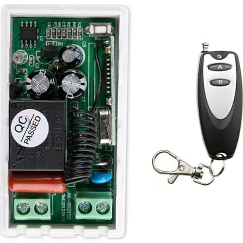220 v 1 ch RF wireless remote control switch 1* receiver+1 * transmitter Simple connection 2 key inter-lock