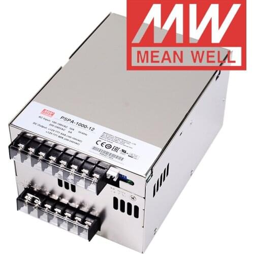 Mean Well PSPA-1000 Series meanwell 12V/15V/24V/48V DC 1000W with PFC and Parallel Function Power Supply online store