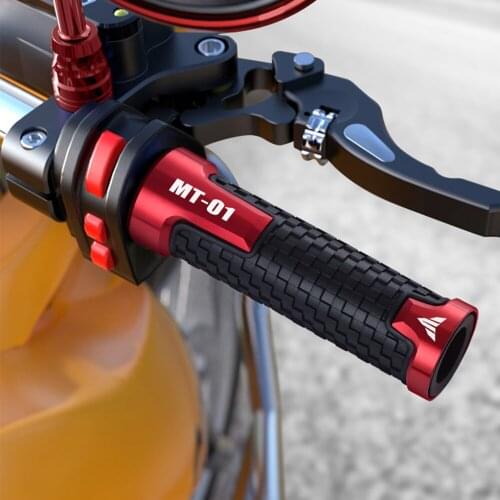 For YAMAHA MT 01 MT-01 MT01 2004-2009 2005 2006 2007 2008 7/8'' 22MM Motorcycle Handlebar Grips CNC Handle Bar Rubber Gel Grips