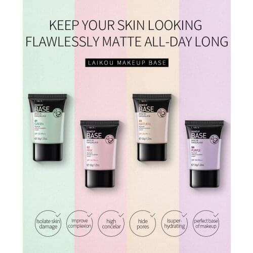 35g Isolation Cream Face Base Makeup Primer Liquid Matte Make Up Fine Lines Oil-control Facial Cream Brighten Foundation