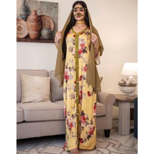 Jalabiyat Ramadan Maxi Dresses For Women Abaya Dubai Turkey Muslim Caftan Marocain Plus Size Long Dress Islamic Clothing