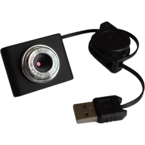 0.3 Million Pixels Mini Webcam HD Web Computer Camera with Microphone for Desktop Laptop USB Plug and Play for Video Calling