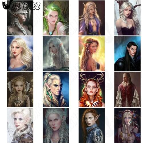 Fairy Diamond Painting Beauty Mosaic Kit 5D Diy Cross Stitch Embroidery Handmade Inlaid Wall Decoration