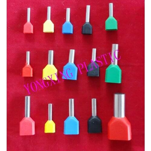 50pcs/lot TE1510 Bootlace cooper Ferrules kit set Wire Copper Crimp Connector Insulated Cord Pin End Terminal