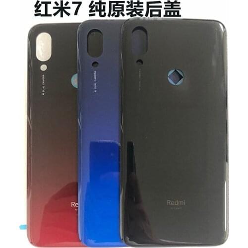 Original Glass Back Cover For Xiaomi Redmi 7 Rear Battery cover Case Hosing Door For Redmi7 Mobile Phone Case Shell Replacement