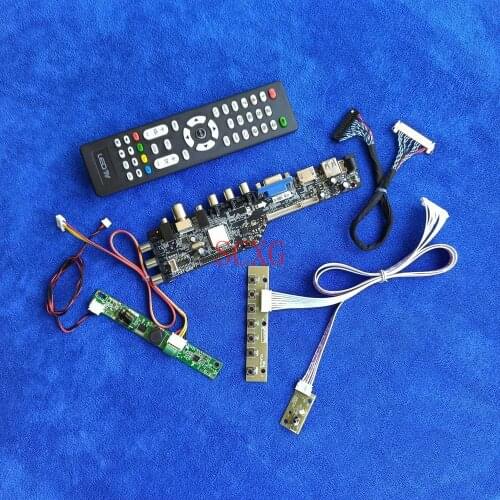 Display controller board Signal Digital 1366*768 30Pin-LVDS DIY Kit LED LCD Fit M185B3/M185B5/M185BGE AV VGA USB HDMI-compatible