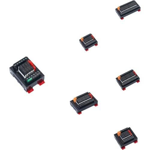 PLC Output Amplifier Board DIN Rail Relay Module Control Board 4/6/8/12/16 Road 24V NPN/PNP Universal