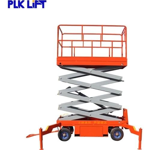 8m 10m Manual Move Scissor Man Lift