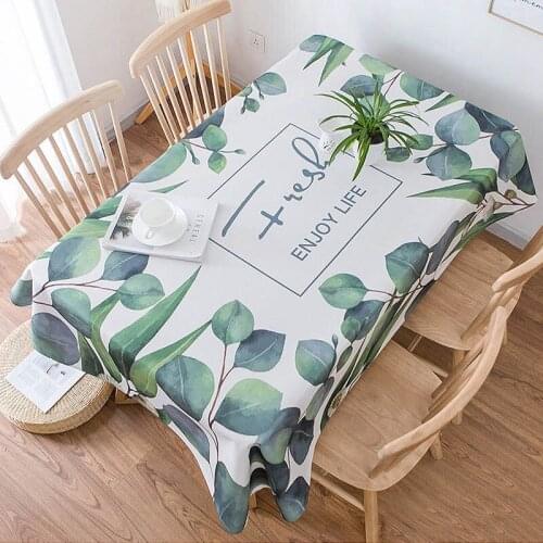 Tropical Leaf Tablecloth Kitchen Table Cover Para Casa Manteles Tablecloths Rectangular Wedding Party Table Cloth Home Decor