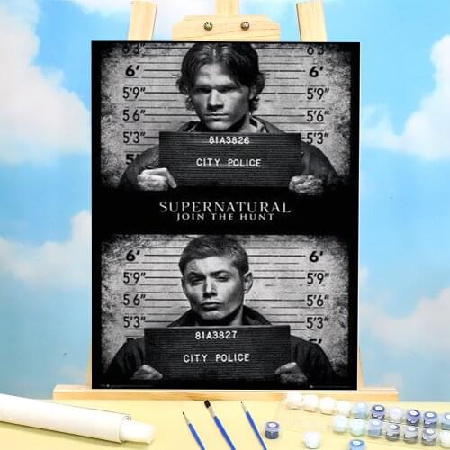 Supernatural Painting By Numbers Kit Acrylic Paints 50*70 Oil Painting New Design Kids Wall Art Drawing