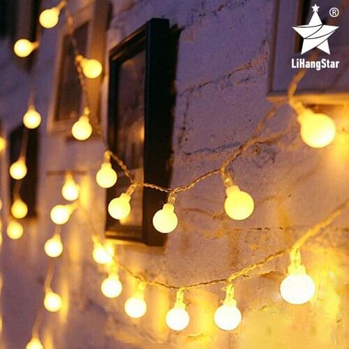 USB/Battery Power Supply Fairy Tale Garland LED Ball Light String Waterproof Christmas Tree Wedding Home Interior Decoration
