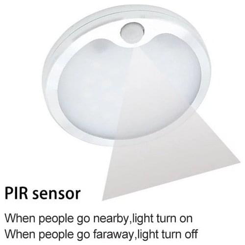 LED Cabinet Light 12V Motion Sensor IR Closet Lamp Under Cupboard Kitchen Night Lamps Puck Counter Wardrobe Round Shelf lighting