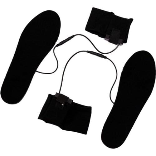 4.5v Carbon Fiber Battery Heated Warm Shoe Insole Foot Electric Insole Women Men Winter Thermal Insole