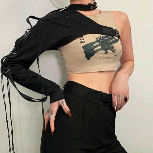 Female Singer Stage Performance Clothes Women Dancer Team Hip-Hop Jazz Dance Singer-Sleeve Fashion Hanging Neck Costumes DWY5291