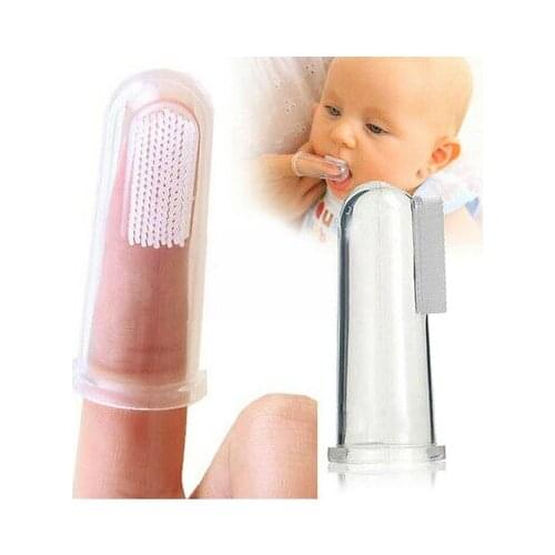 BABY toothbrush newborn teething KIDS SILICONE finger rubber cleaning teeth wm 99 S0325 sent from Italy