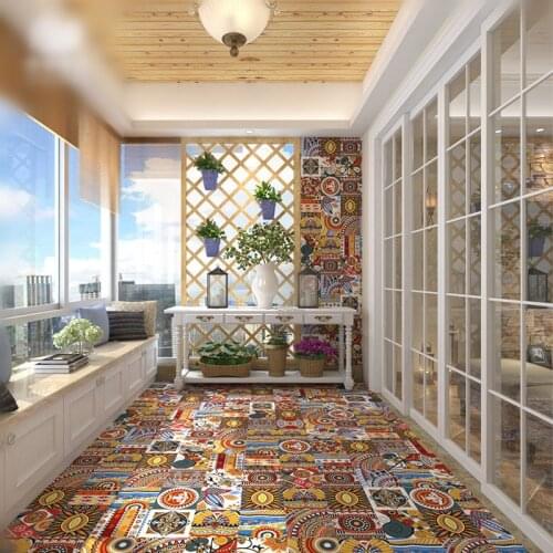 10 PCS PP Wall Stickers Thangka Self Adhesive Room Decoration Bathroom Kitchen Tile Brick Wallpaper Old House Renovation