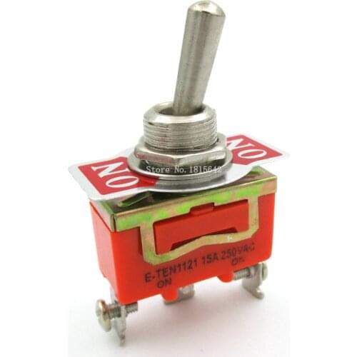2PCS/LOT E-TEN1121 3-Pin SPDT 3 Terminal G110 ON-ON 15A 250V Toggle Switch