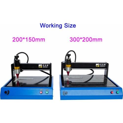 220V 400W Stainless Steel CNC Coding Marking Machine for Metal Nameplate 300x200 200x150mm