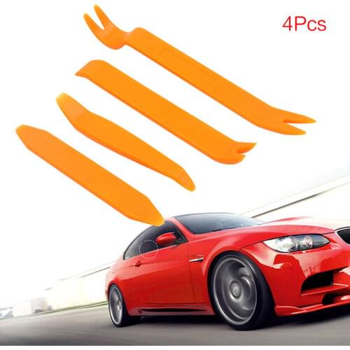 4pcs/set Car Audio Door Removal Tool Car Removal Install Tool Accessories for Seat Car Radio Disassembly Tool Plastic Crowbar