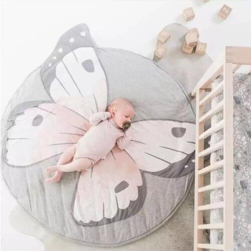 90cm Baby Play Mat Room Decor Kid Crawling Soft Carpet Toy for Children Rug Cotton Game Playmat Newborn Photography Accessories