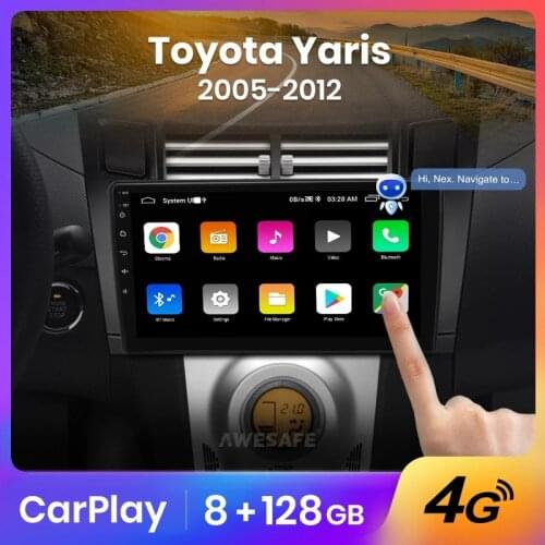 AWESAFE PX9 for Toyota Yaris XP90 2005 - 2012 Car Radio Multimedia video player GPS No 2din 2 din Android 10.0 2GB+32GB