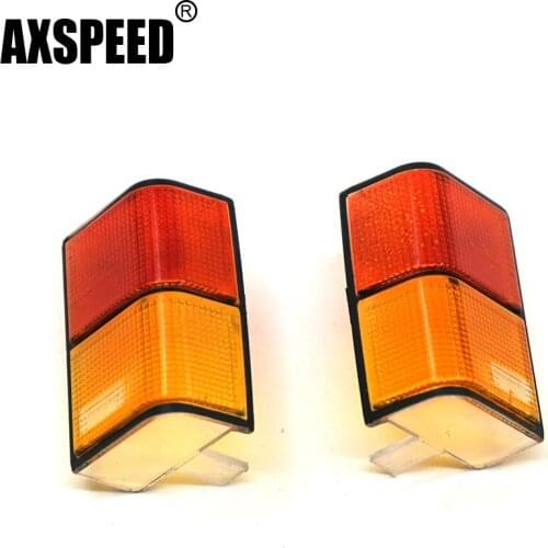 AXSPEED 2Pcs Rear Tail Light Shell Cover for Axial SCX10 II 90046 90047 Cherokee 1/10 RC Crawler Car Shell Body Accessories