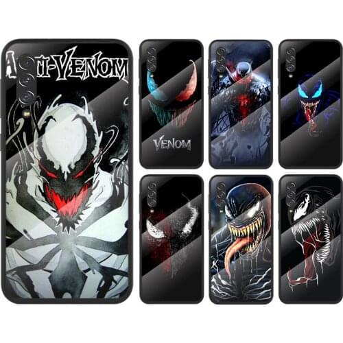 Marvel Venom For Samsung Galaxy A91 A81 A72 A71 A52 A51 A41 A31 A21S A11 A01 Tempered Glass Cover Phone Case