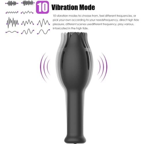 Sensitive Head Trainer 10 Vibration Modes Blowjob Massager for Improving Men’s Erection Durability,Enjoy Endless Pleasure Toys